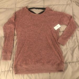 Cross Back Long Sleeve Top